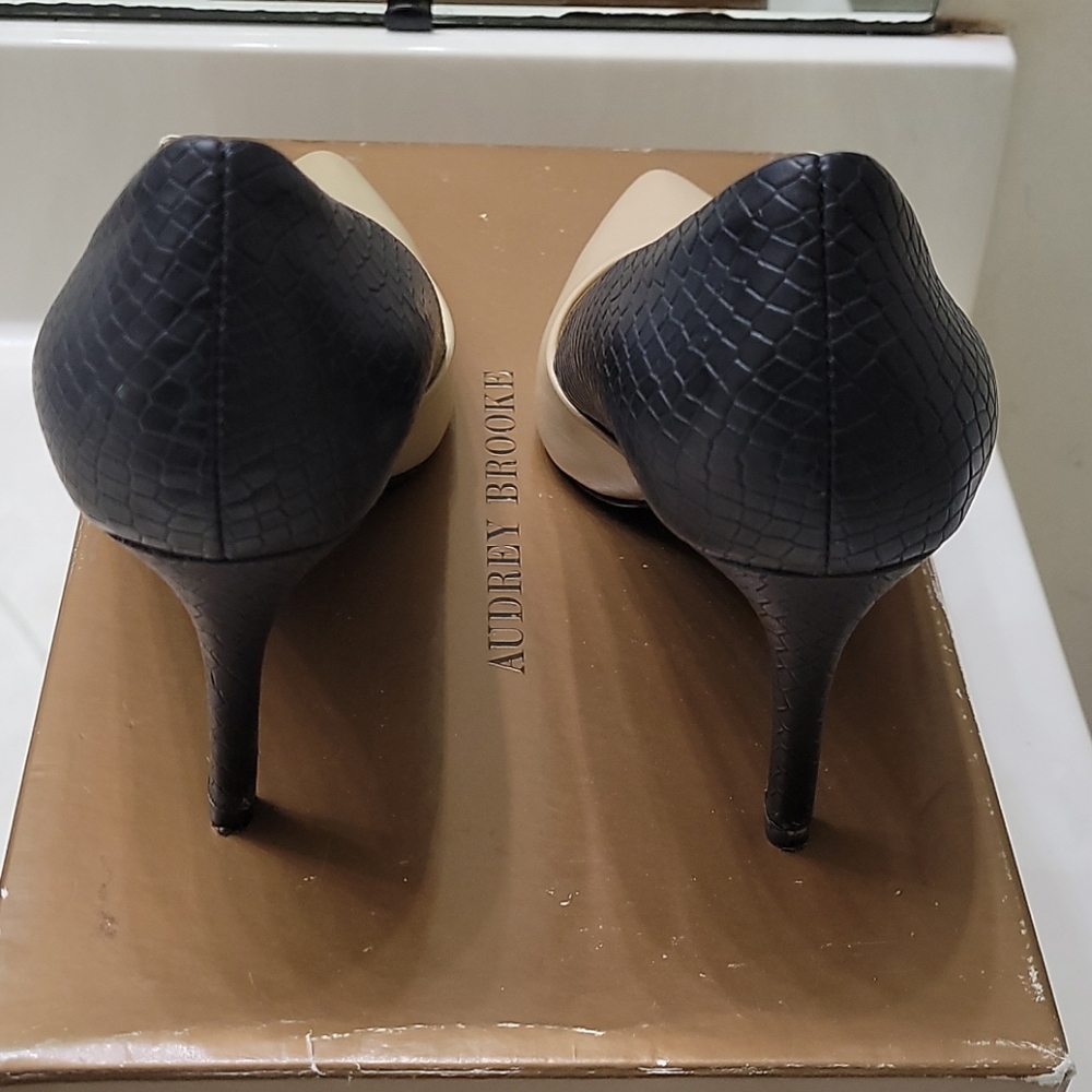 Audrey Brooke Leather Heels